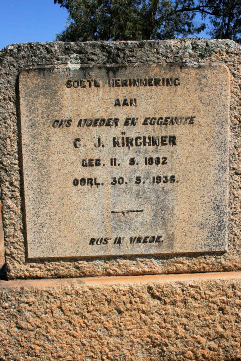 KIRCHNER C.J. 1882-1936