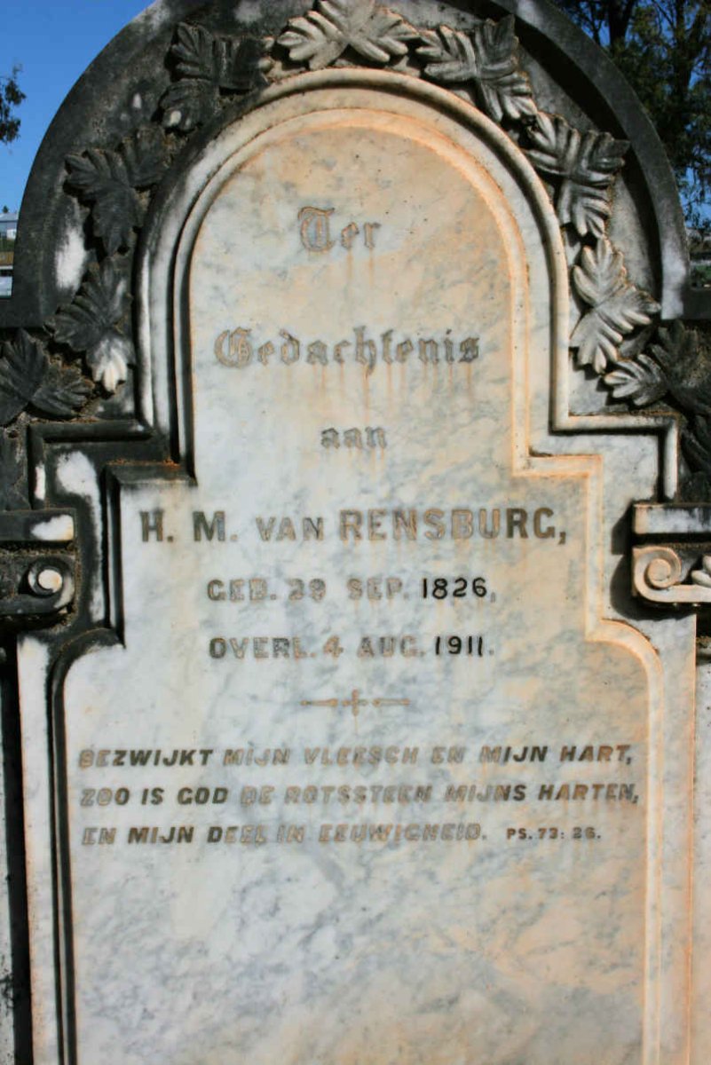 RENSBURG H.M., van 1826-1911