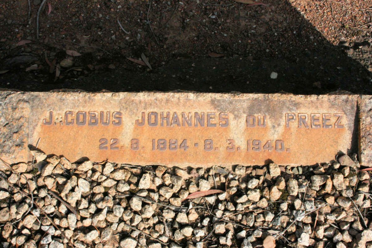 PREEZ Jacobus Johannes, du 1884-1940