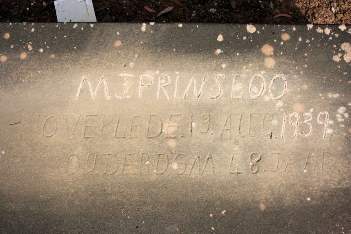 PRINSLOO M.J. -1939