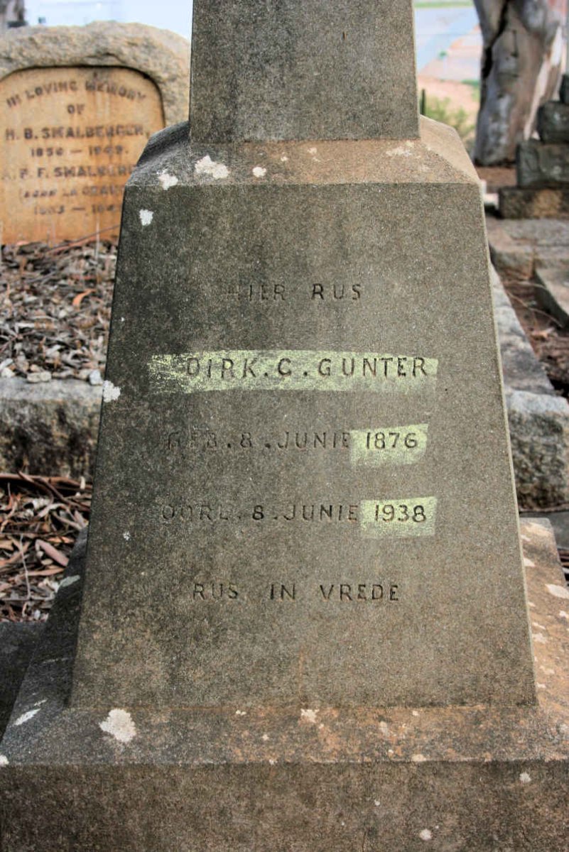 GUNTER Dirk C. 1876-1938