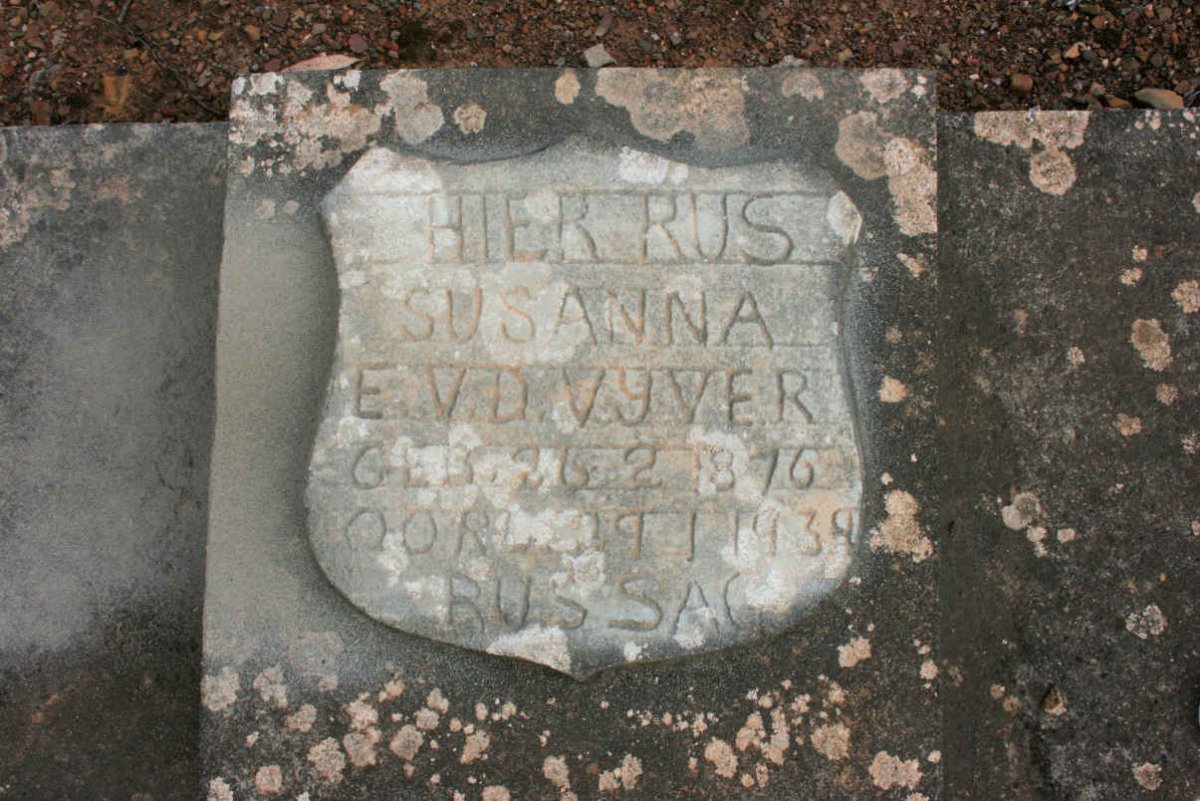 VYVER Susanna E., van der 1876-1939