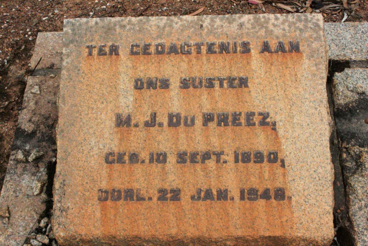 PREEZ M.J., du 1890-1948