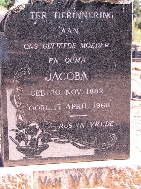 WYK Jacoba, van 1882-1966