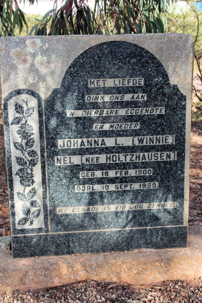 NEL Johanna L. neé HOLTZHAUSEN 1900-1950