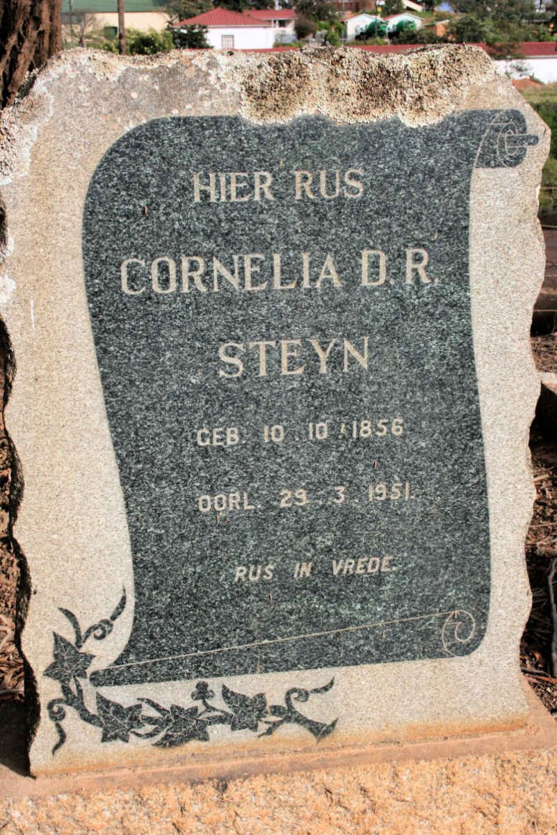 STEYN Cornelia D.R. 1856-1951