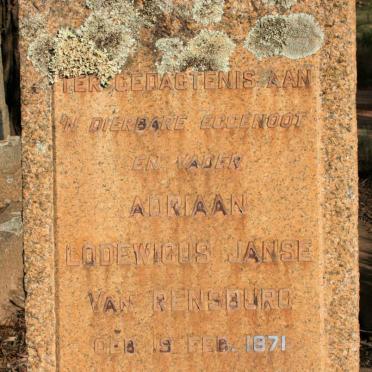 RENSBURG Adriaan Lodewikus, Janse van 1871-1951
