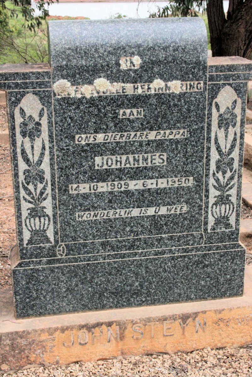 STEYN Johannes 1909-1950