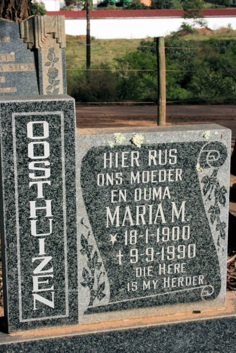 OOSTHUIZEN Maria M. 1900-1990