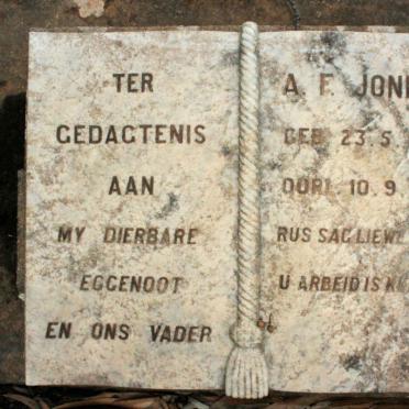 JONKER A.F. 1875-1951