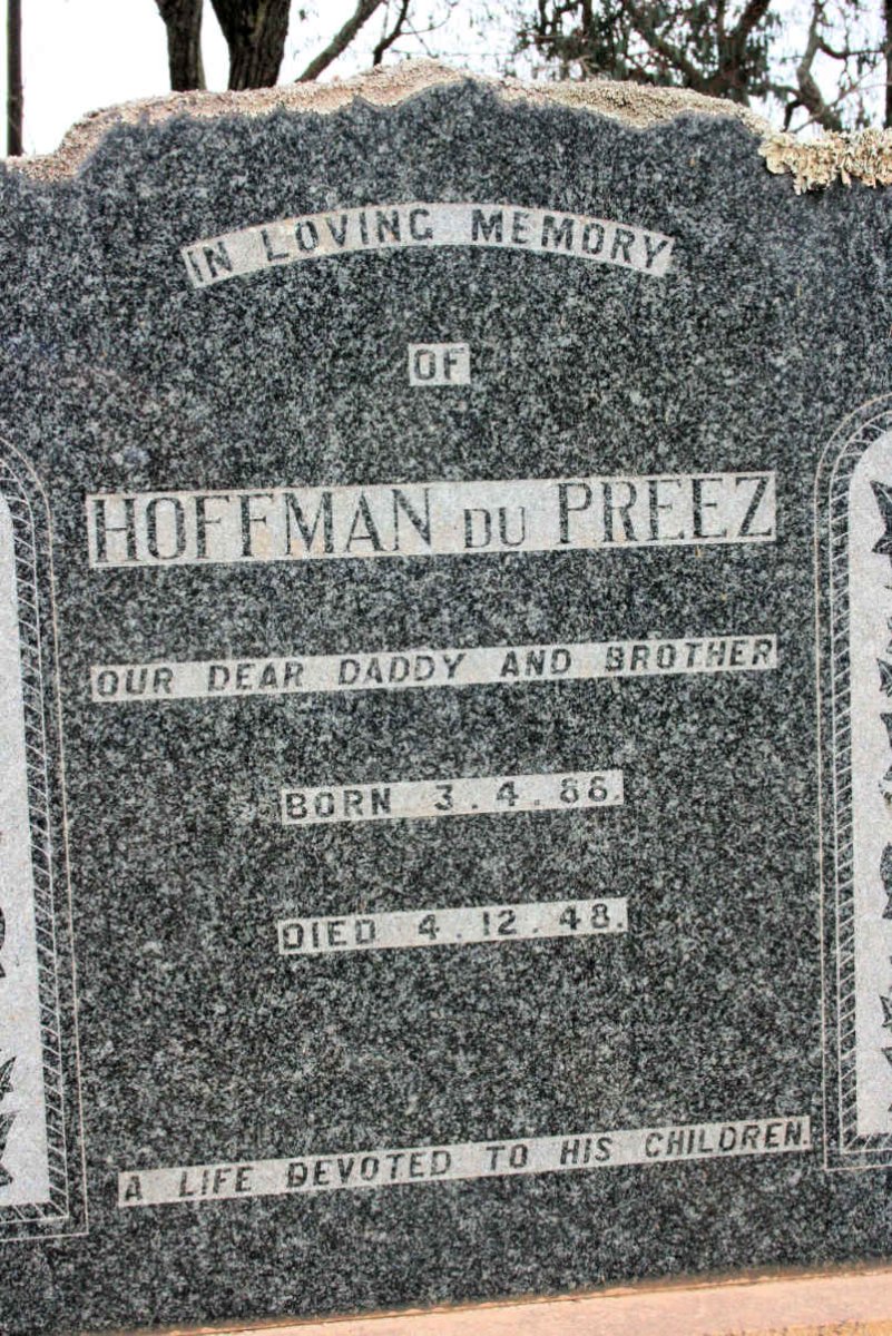 PREEZ Hoffman, du 1886-1948