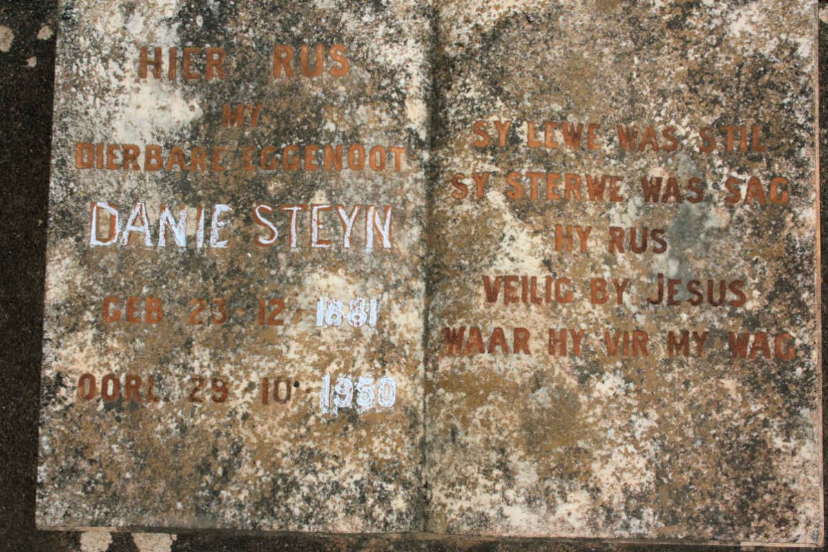 STEYN Danie 1881-1950