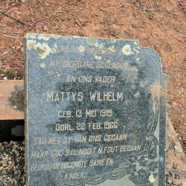 SWART Mattys Wilhelm 1919-1966