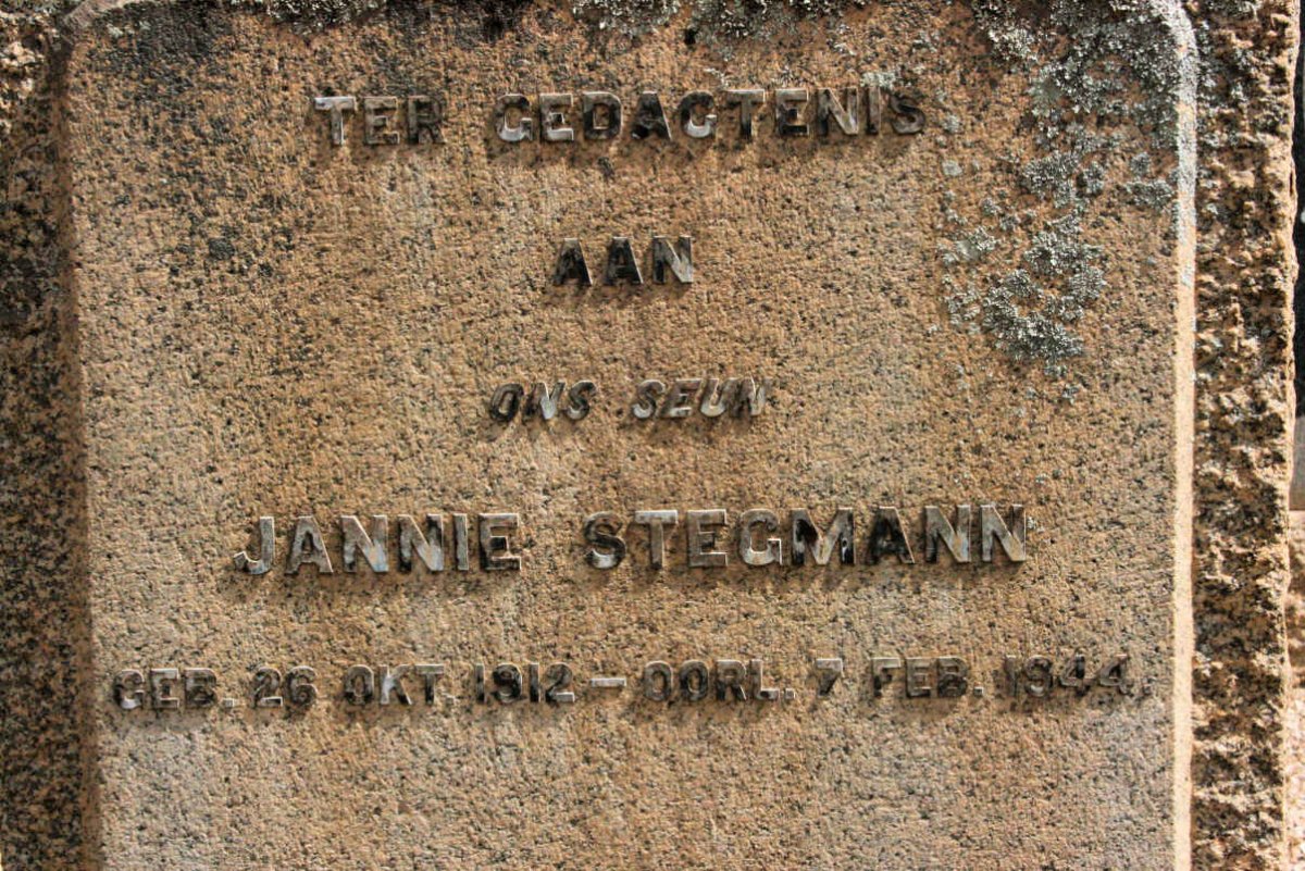 STEGMANN Jannie 1912-1944