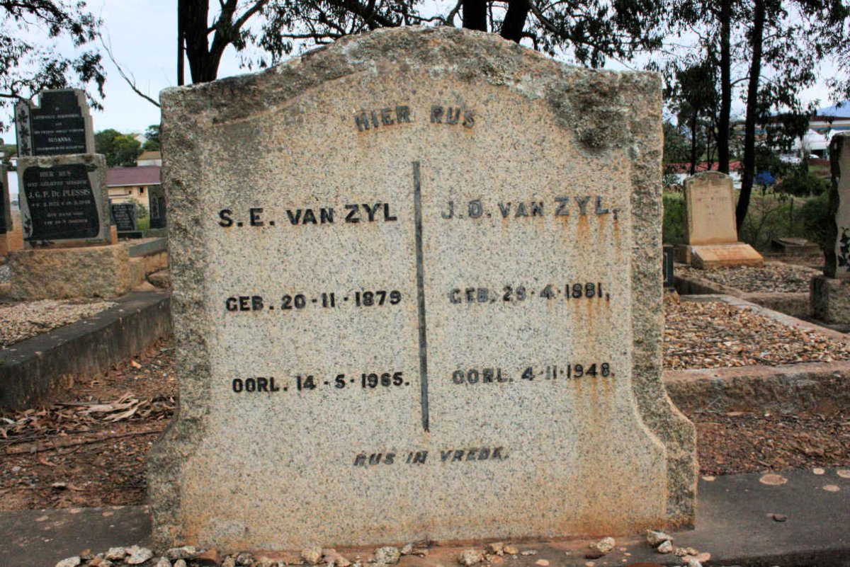 ZYL S.E., van 1879-1965 &amp; J.O. 1881-1948