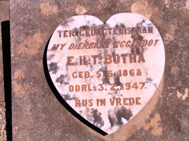 BOTHA E.H.T. 1868-1947