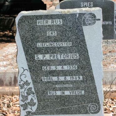 PRETORIUS S.P. 1936-1989