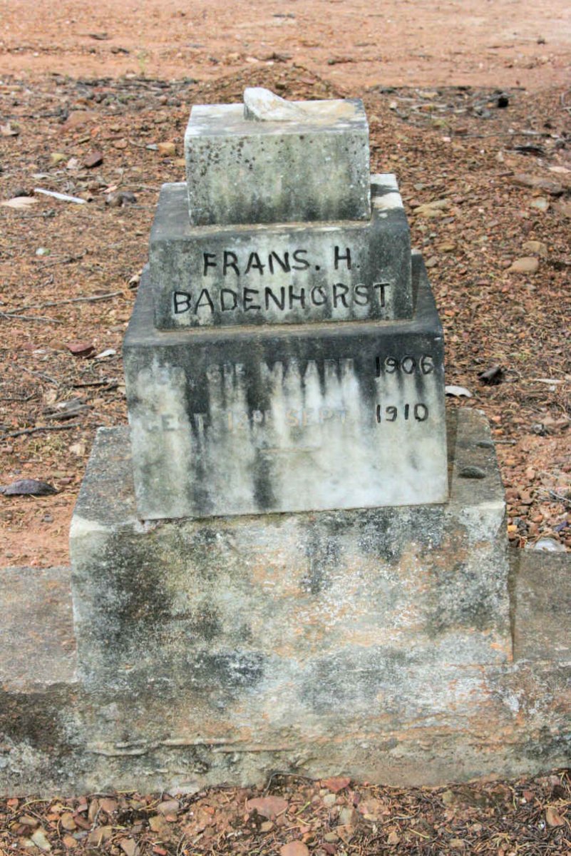 BADENHORST Frans H. 1906-1910