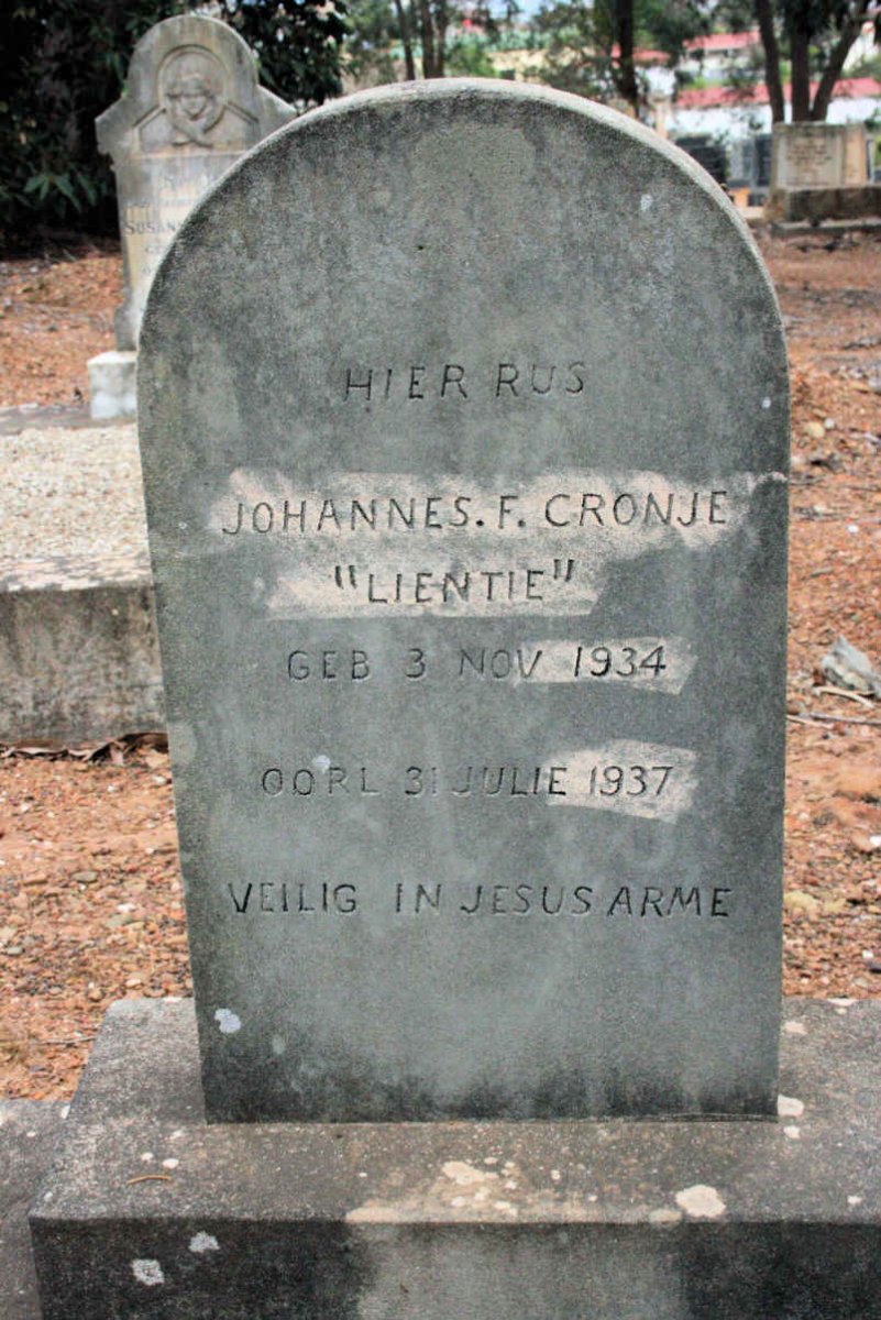 CRONJE Johannes F. 1934-1937