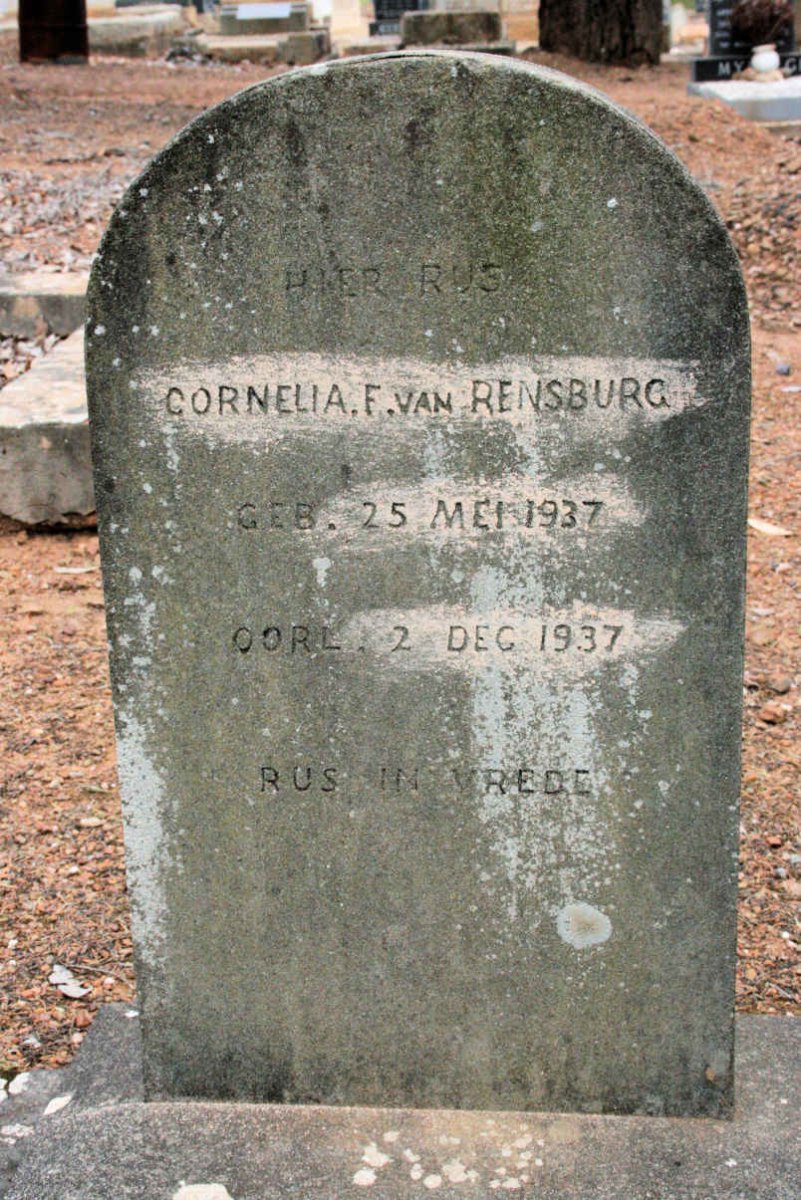RENSBURG Cornelia F., van 1937-1937