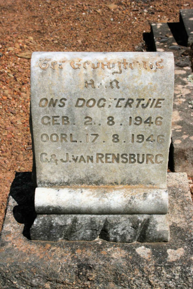 RENSBURG dogtertjie, van 1946-1946
