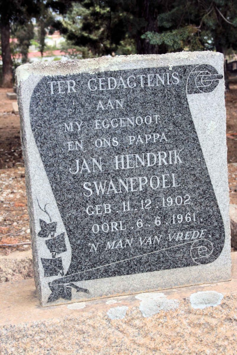 SWANEPOEL Jan Hendrik 1902-1961