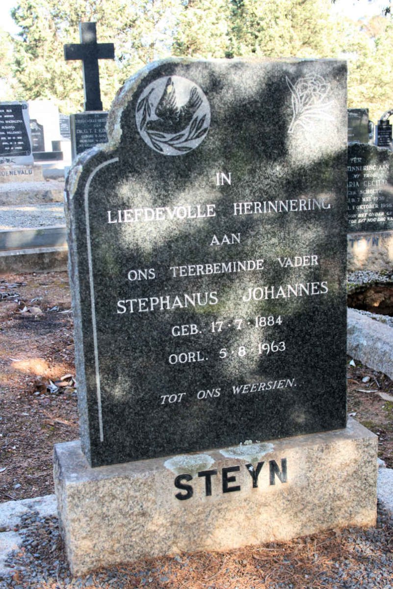 STEYN Stephanus Johannes 1884-1963