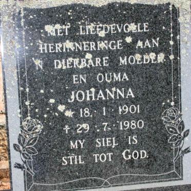 OOSTHUIZEN Johanna 1901-1980
