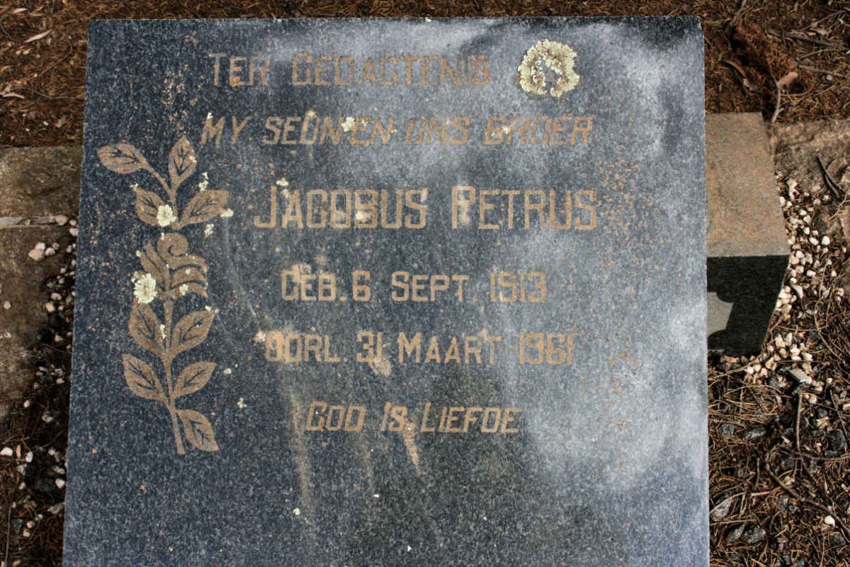 BRITZ Jacobus Petrus 1913-1961