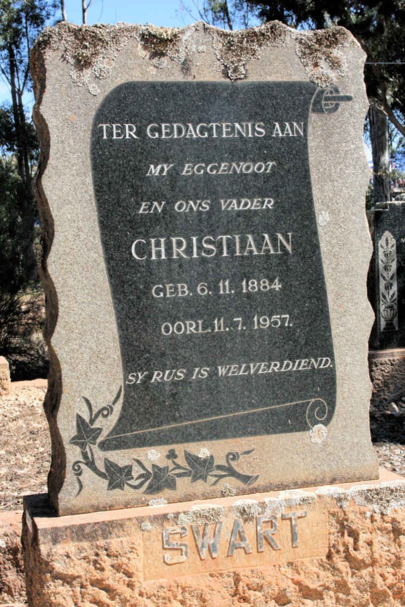 SWART Christiaan 1884-1957
