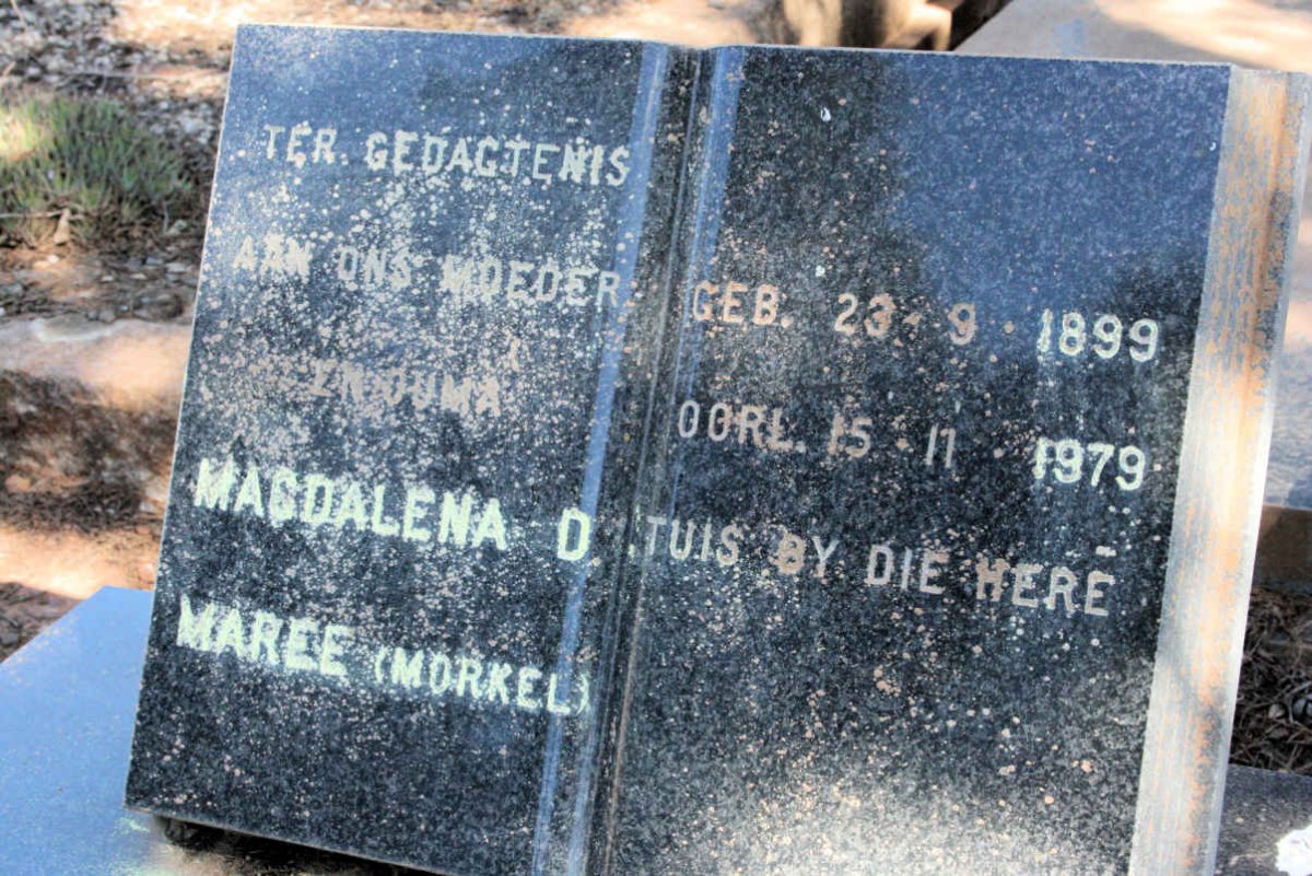 MAREE Magdalena D. neé MORKEL 1899-1979