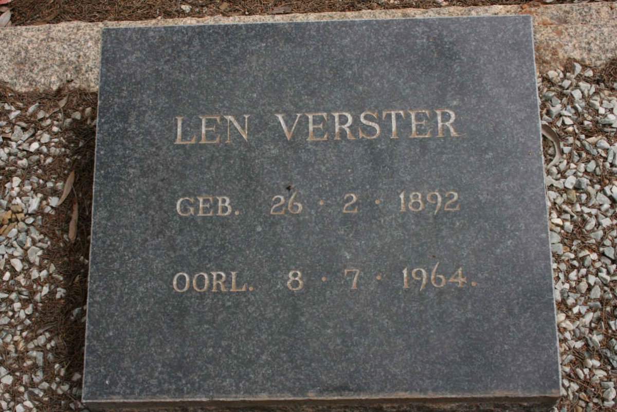 VERSTER Len 1892-1964