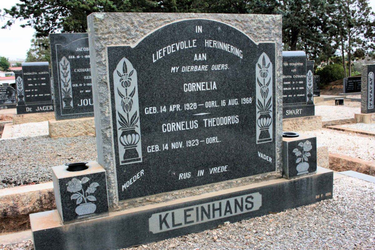 KLEINHANS Cornelus Theodorus 1923- &amp; Cornelia 1928-1968