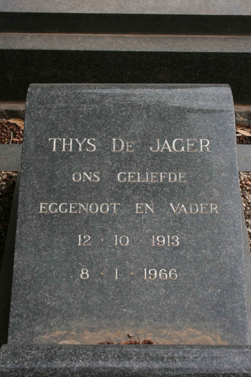 JAGER Thys, de 1913-1966