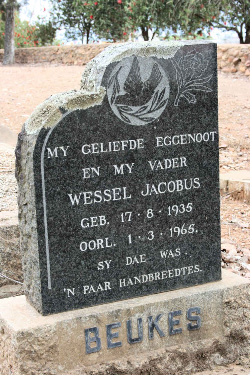 BEUKES Wessel Jacobus 1935-1965