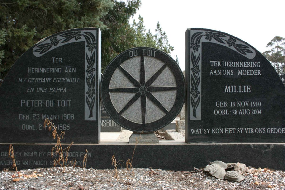TOIT Pieter, du 1908-1965 &amp; Millie 1910-2004