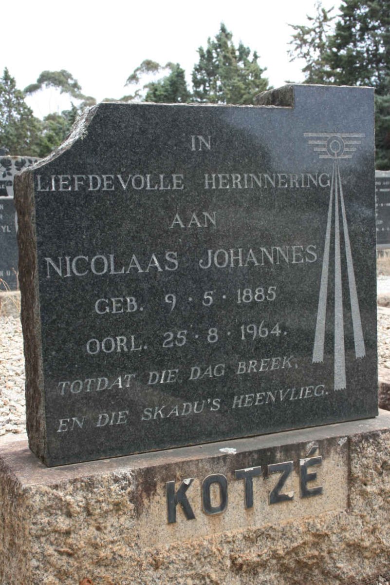 KOTZE Nicolaas Johannes 1885-1964