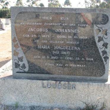 LOUBSER Jacobus Johannes 1875-1959 &amp; Maria Magdalena SMIT 1882-1964