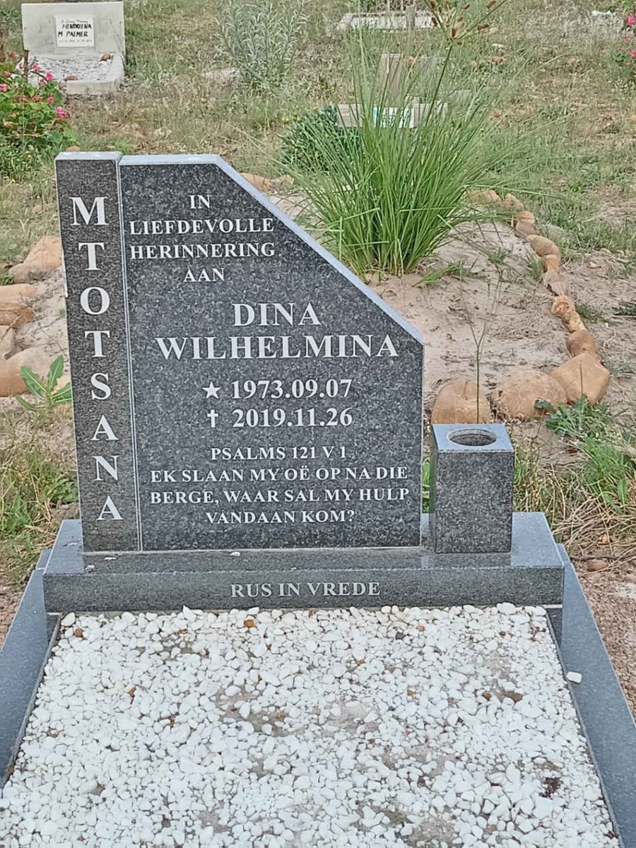 MTOTSANA Dina Wilhelmina 1973-2019