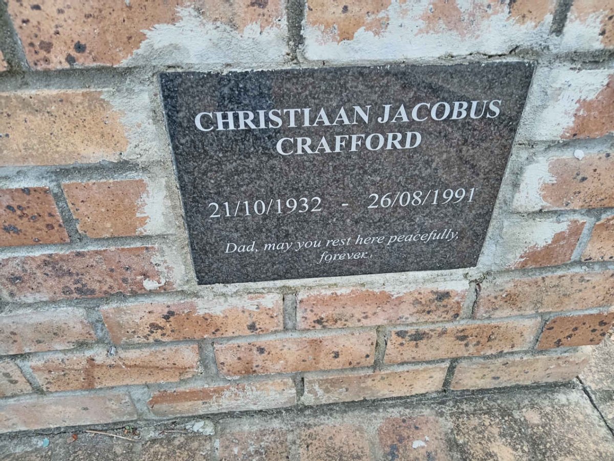 CRAFFORD Christiaan Jacobus 1932-1991