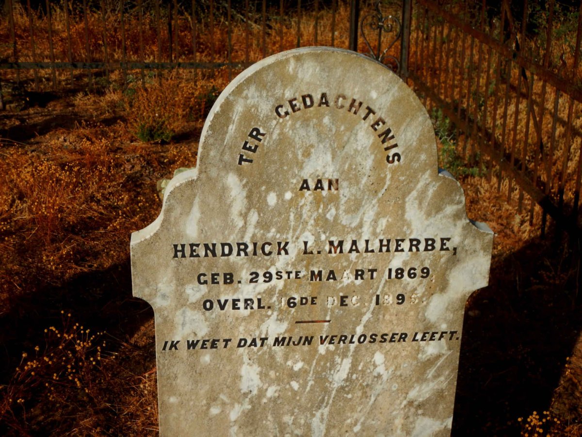 MALHERBE Hendrick L. 1869-1895