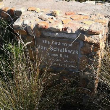 Western Cape, ROBERTSON district, Galgberg, Onverwacht, farm cemetery