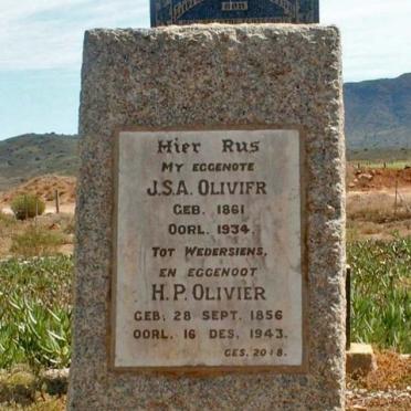 OLIVIER H.P. 1856-1943 &amp; J.S.A. RHEEDER 1861-1934