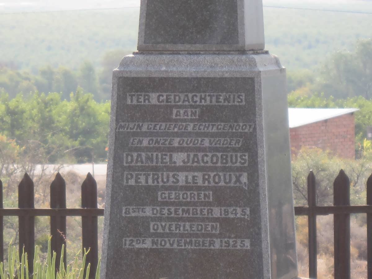 ROUX Daniel Jacobus Petrus, le 1845-1925