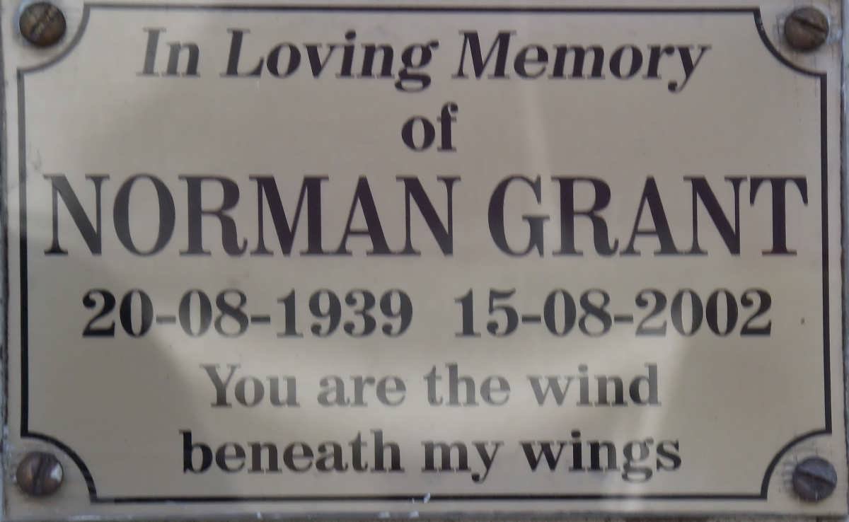 GRANT Norman 1939-2002