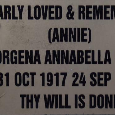 GLASS Jorgena Annabella 1917-2006