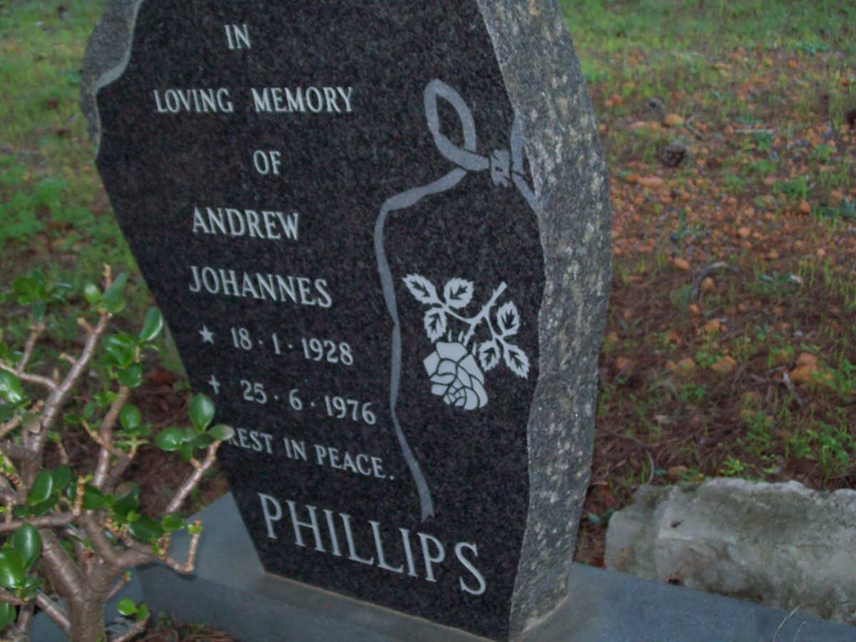 PHILLIPS Andrew Johannes 1928-1976