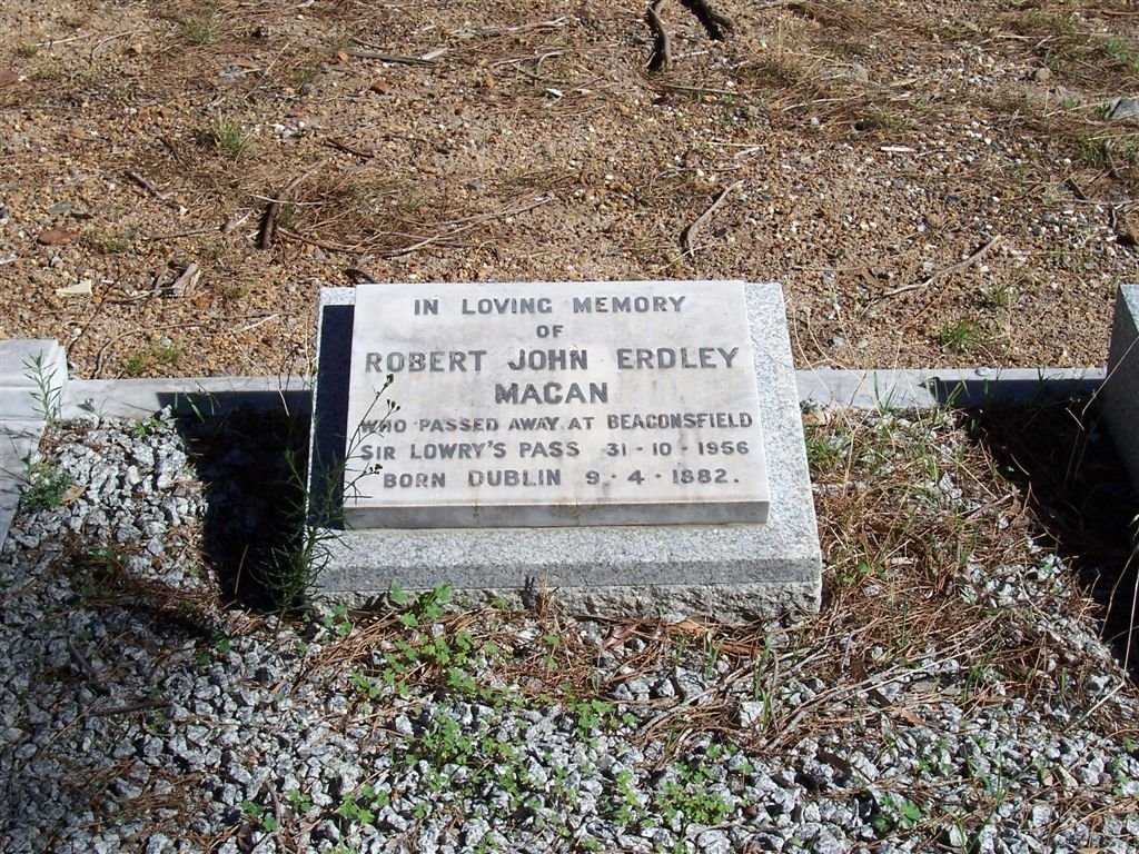 MACAN Robert John Erdley 1882-1956