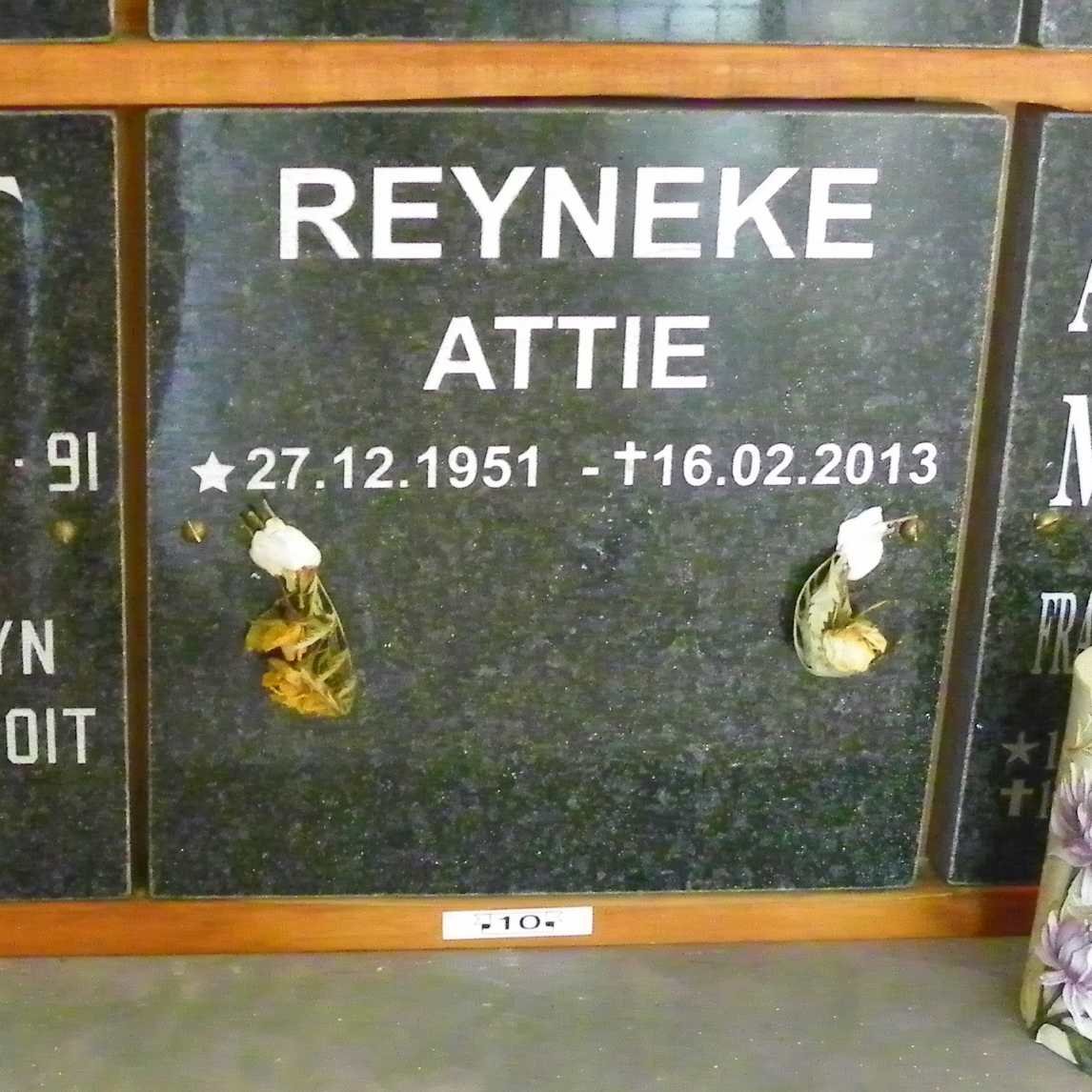 REYNEKE Attie 1951-2013