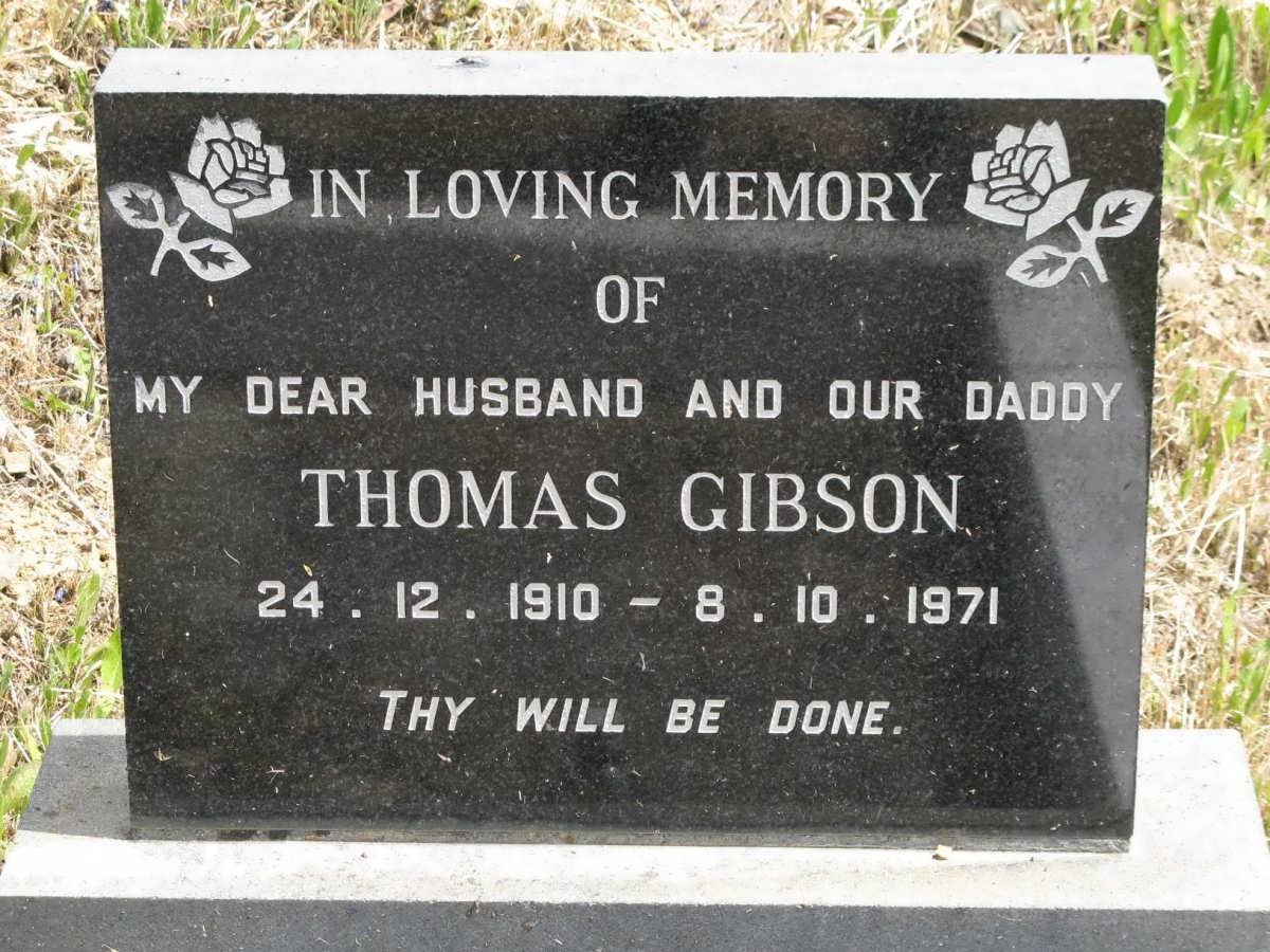 GIBSON Thomas 1910-1971